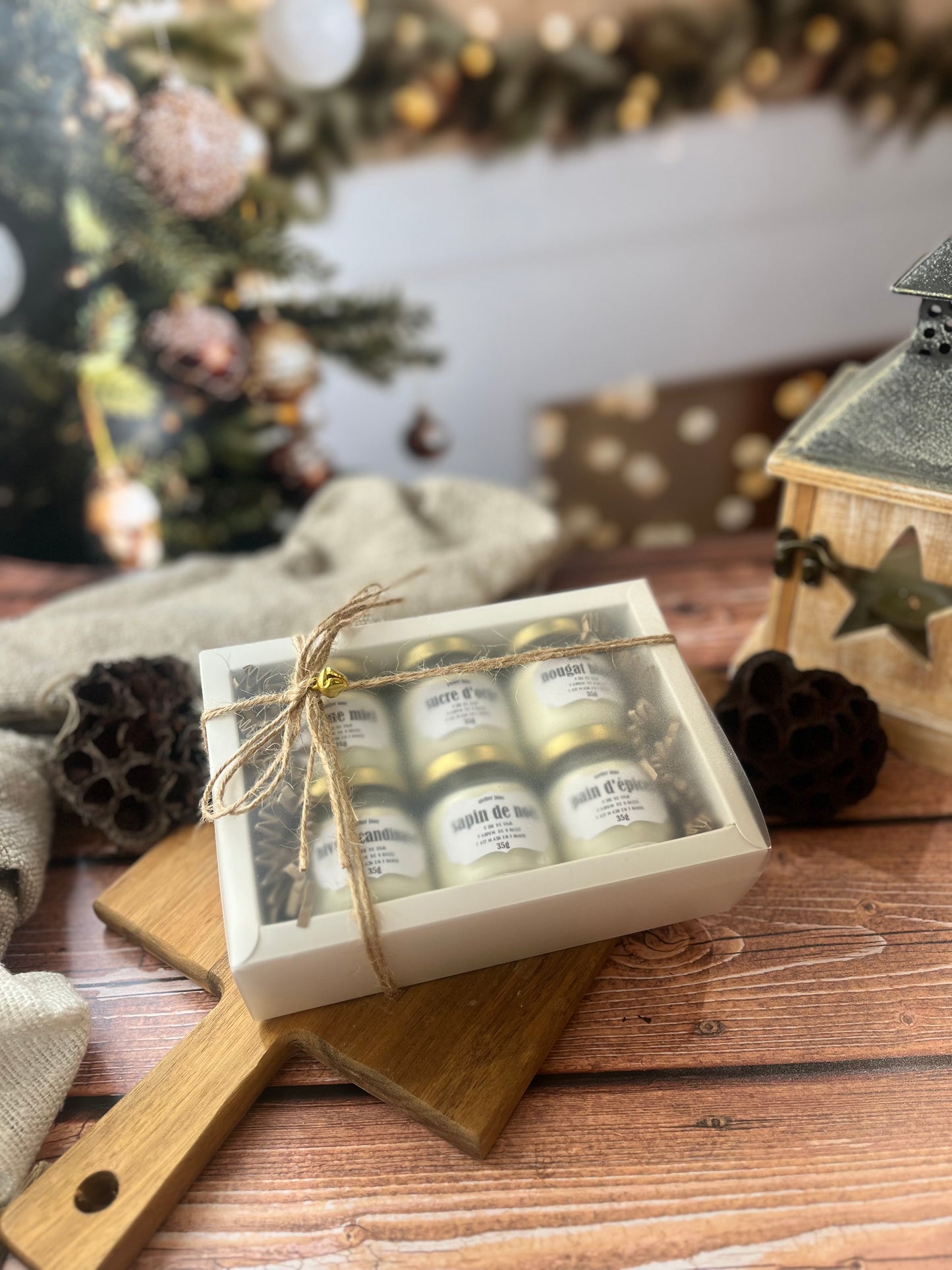 Coffret mini bougies de Noël